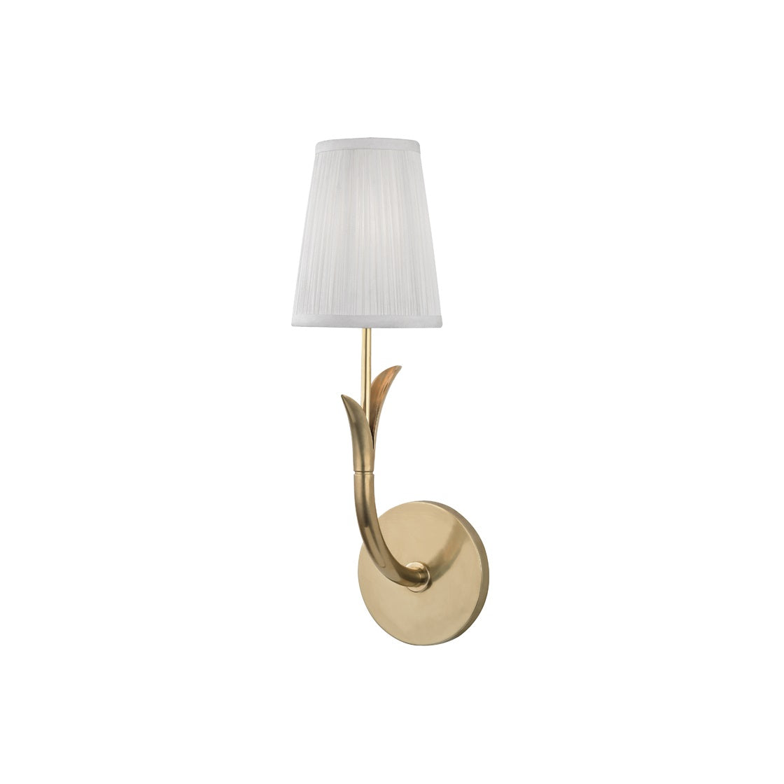 Elys Modern Minimalist Brass Metal Fabric Wall Lamp - Lamp Copper