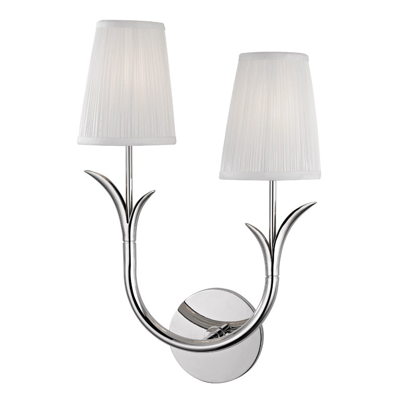 Elys Modern Minimalist Brass Metal Fabric Wall Lamp - Lamp Copper
