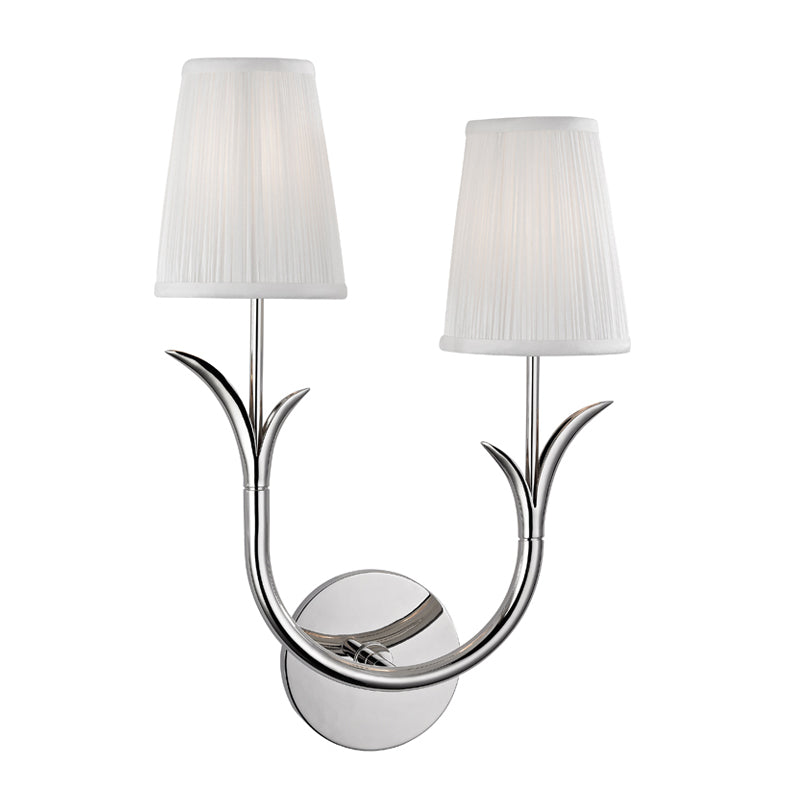 Elys Modern Minimalist Brass Metal Fabric Wall Lamp - Lamp Copper