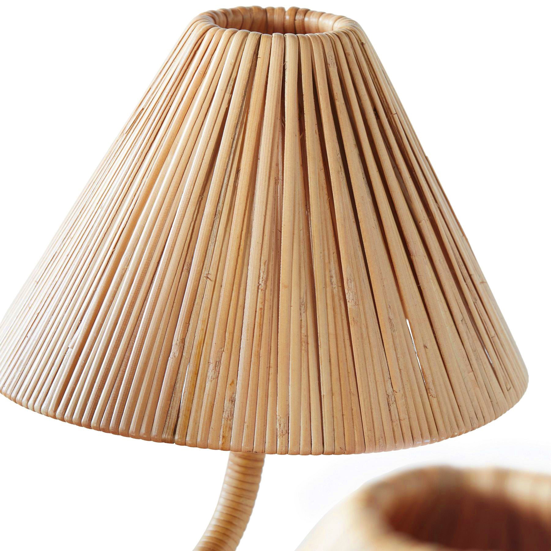 Delphine Elegance Natural Woven Metal Rattan Chandelier - Lamp Copper