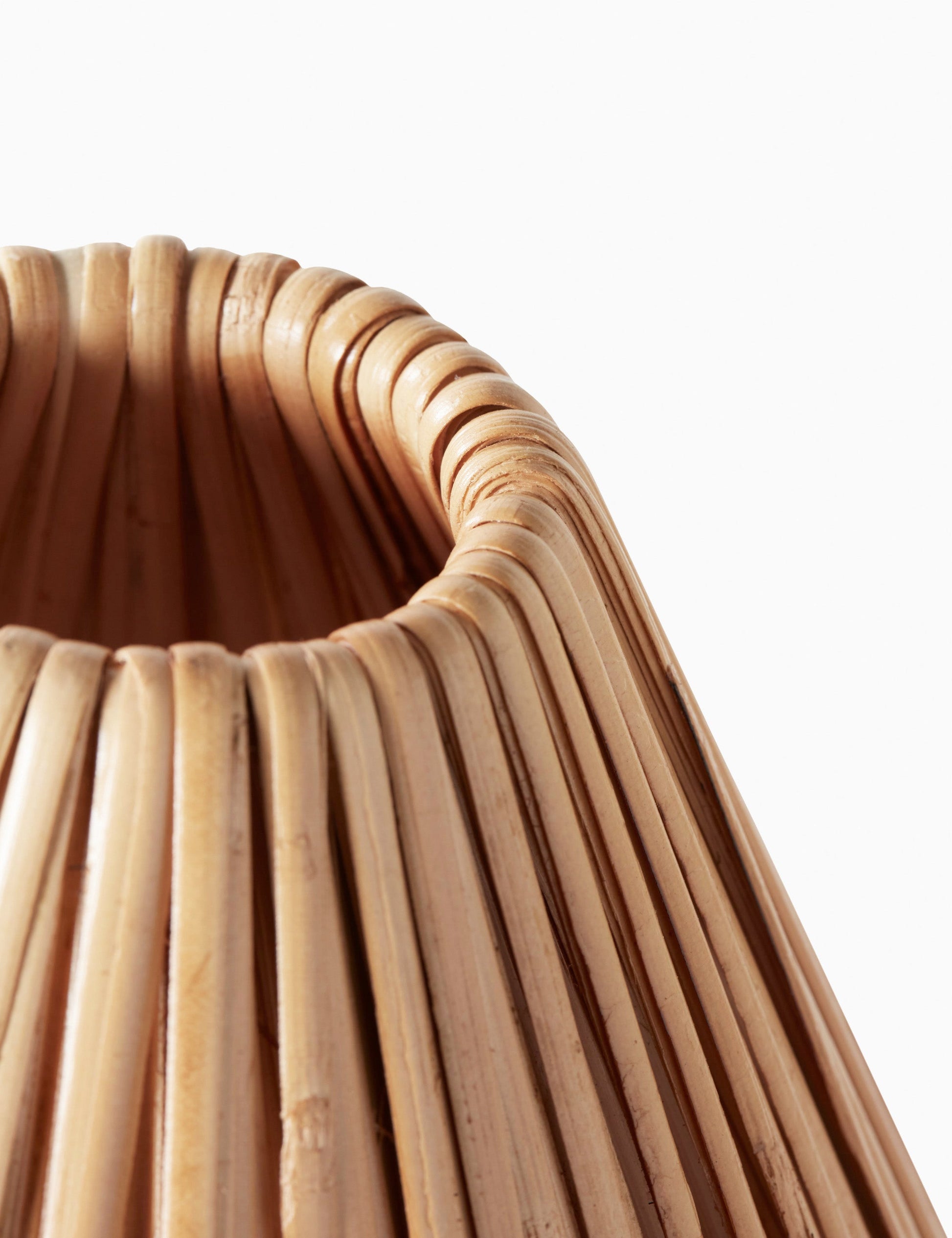 Delphine Elegance Natural Woven Metal Rattan Chandelier - Lamp Copper