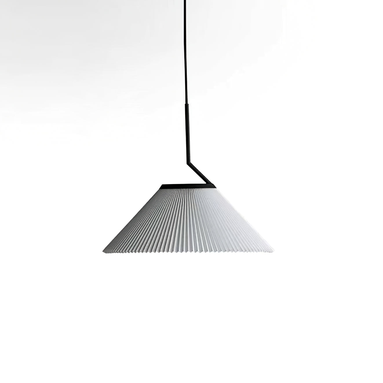 Knell Modern Minimalist Pleated Black Metal Plastic Pendant Lamp - Lamp Copper