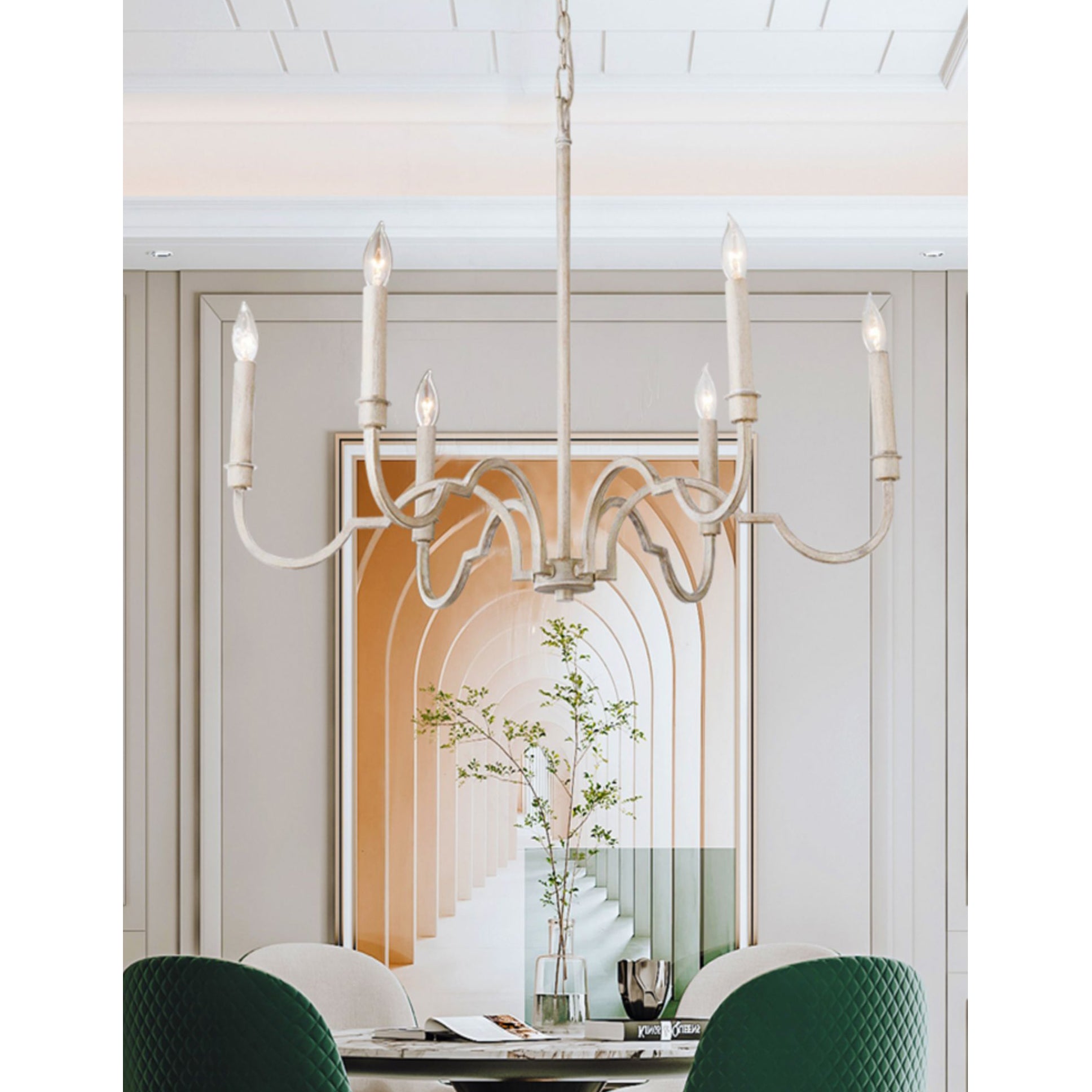Oval Vintage Industrial Brass Metal Chandelier - Lamp Copper