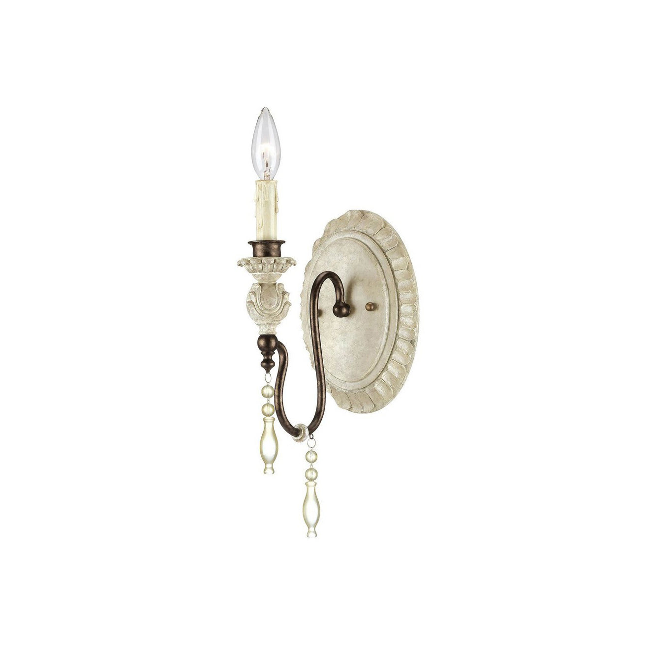 Quell Vintage Industrial Antique Wood Metal Wall Lamp - Lamp Copper