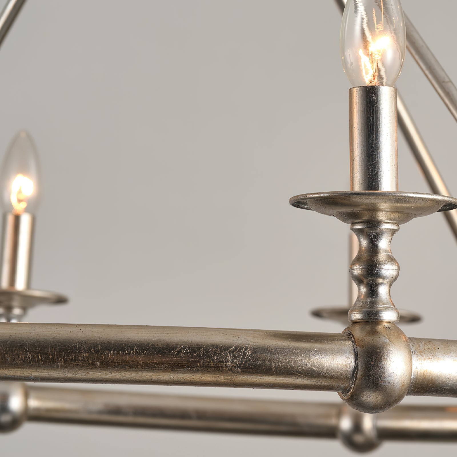Unite Vintage Industrial Round Gold Metal Chandelier - Lamp Copper