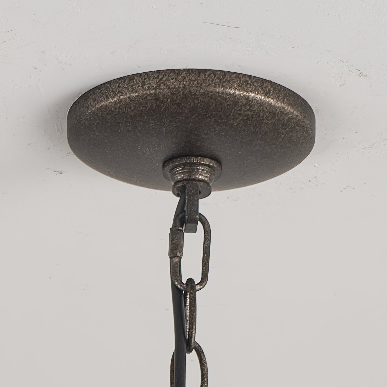 Unite Vintage Industrial Round Gold Metal Chandelier - Lamp Copper