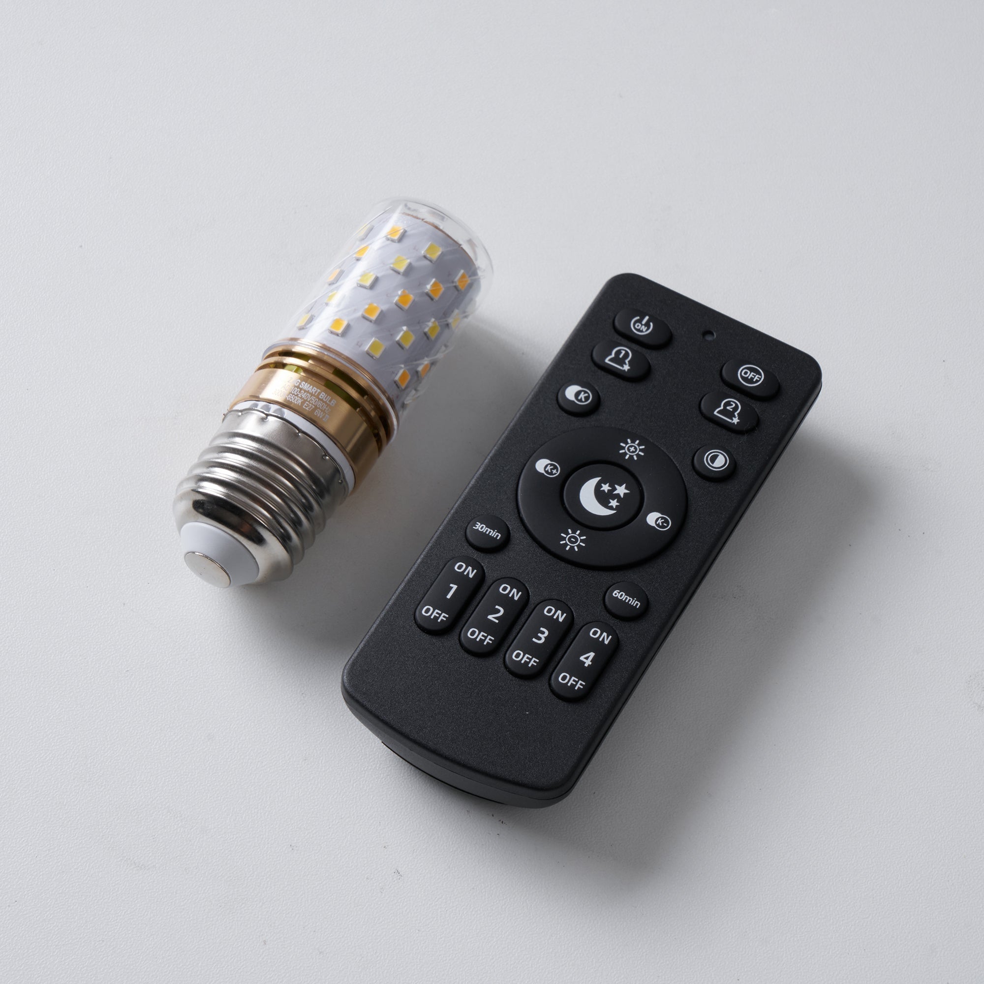 Clad Dimmable LED Light Bulb Glass E27 6W - Lamp Copper