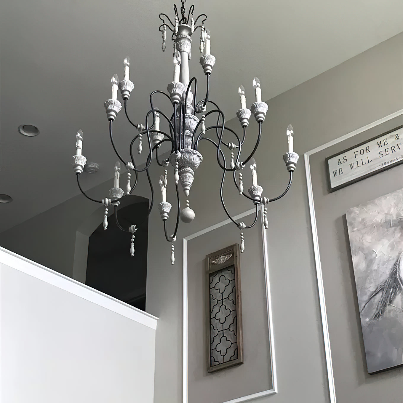 Epoch Postmodern Luxury Wood Metal Chandelier - Lamp Copper