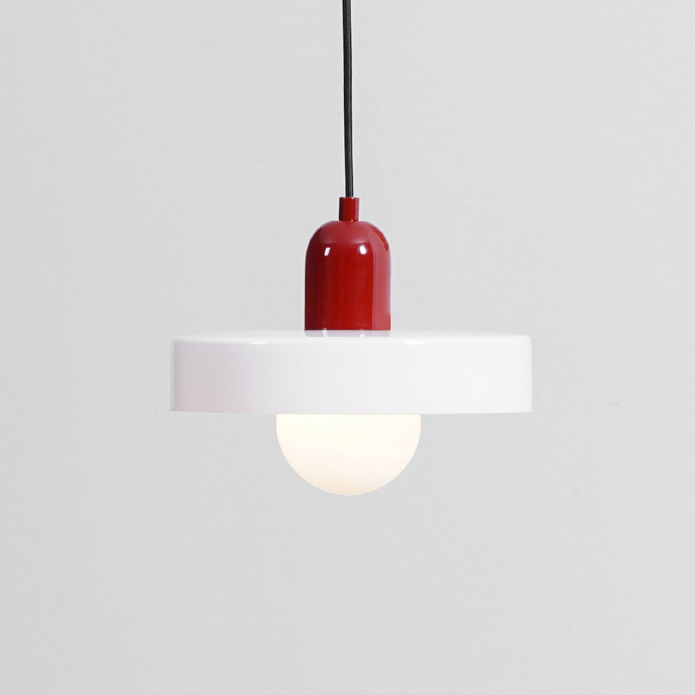 Ideal Modern Minimalist Disc Orb Glass Pendant Lamp - Lamp Copper