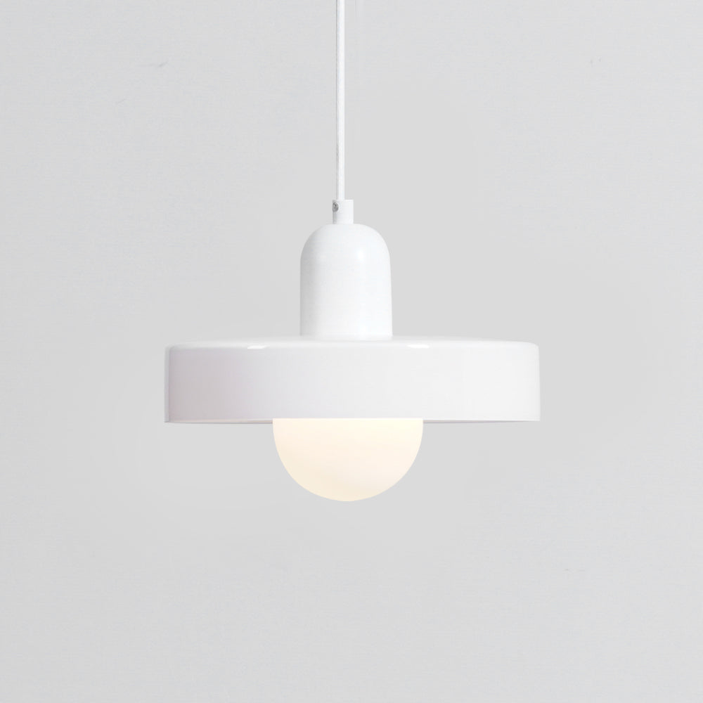 Ideal Modern Minimalist Disc Orb Glass Pendant Lamp - Lamp Copper