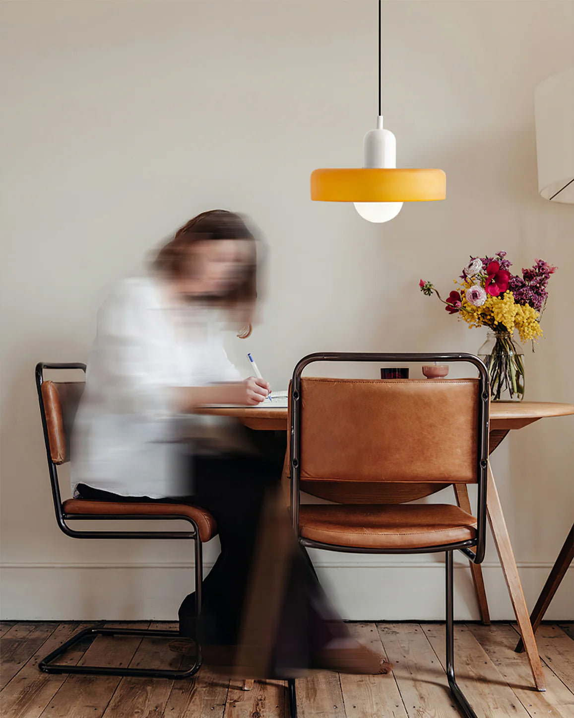 Jovial Minimalist Disc Orb Swag Glass Lights - Lamp Copper