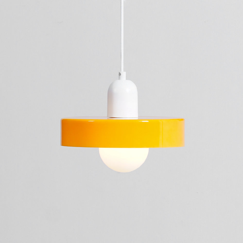 Ideal Modern Minimalist Disc Orb Glass Pendant Lamp - Lamp Copper