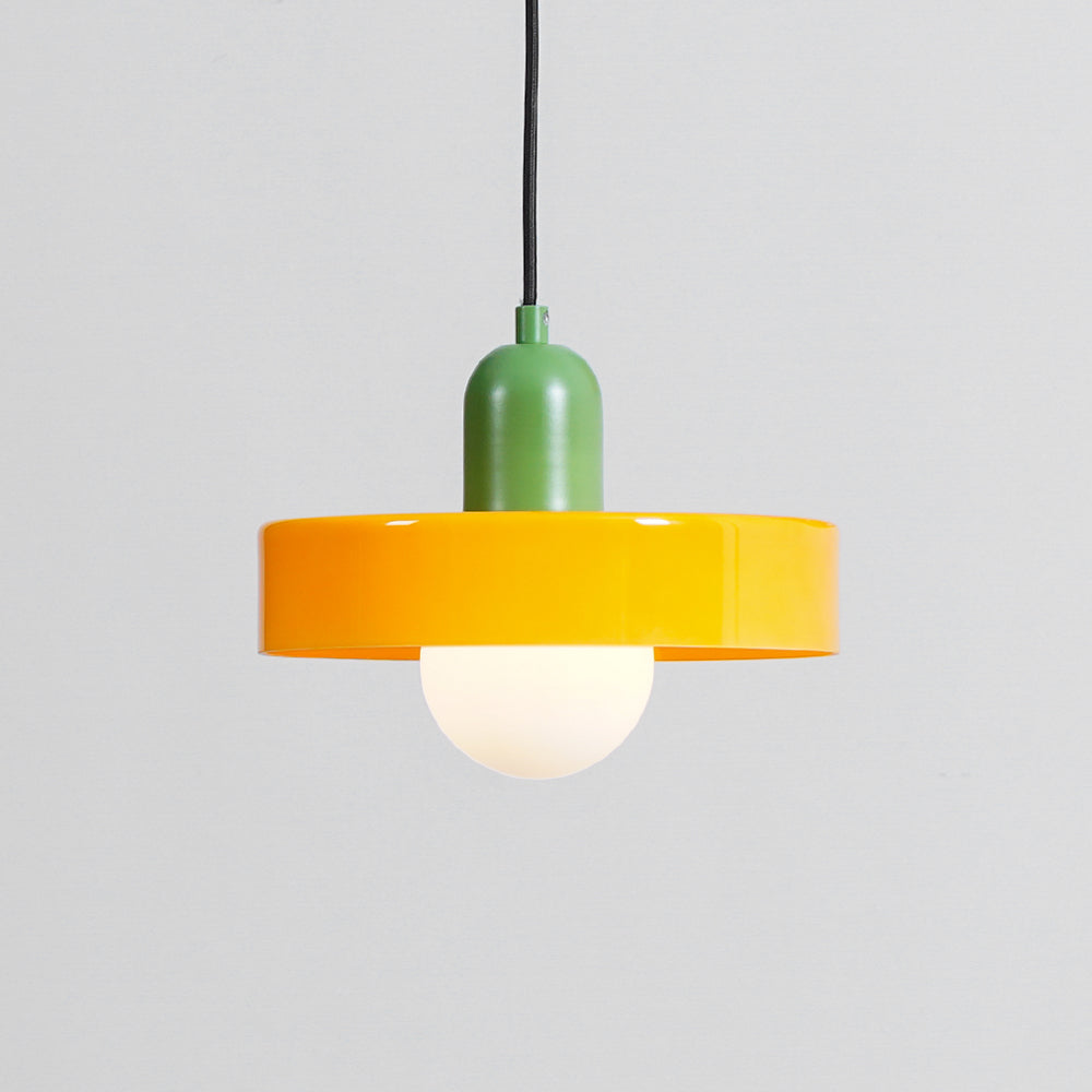 Ideal Modern Minimalist Disc Orb Glass Pendant Lamp - Lamp Copper