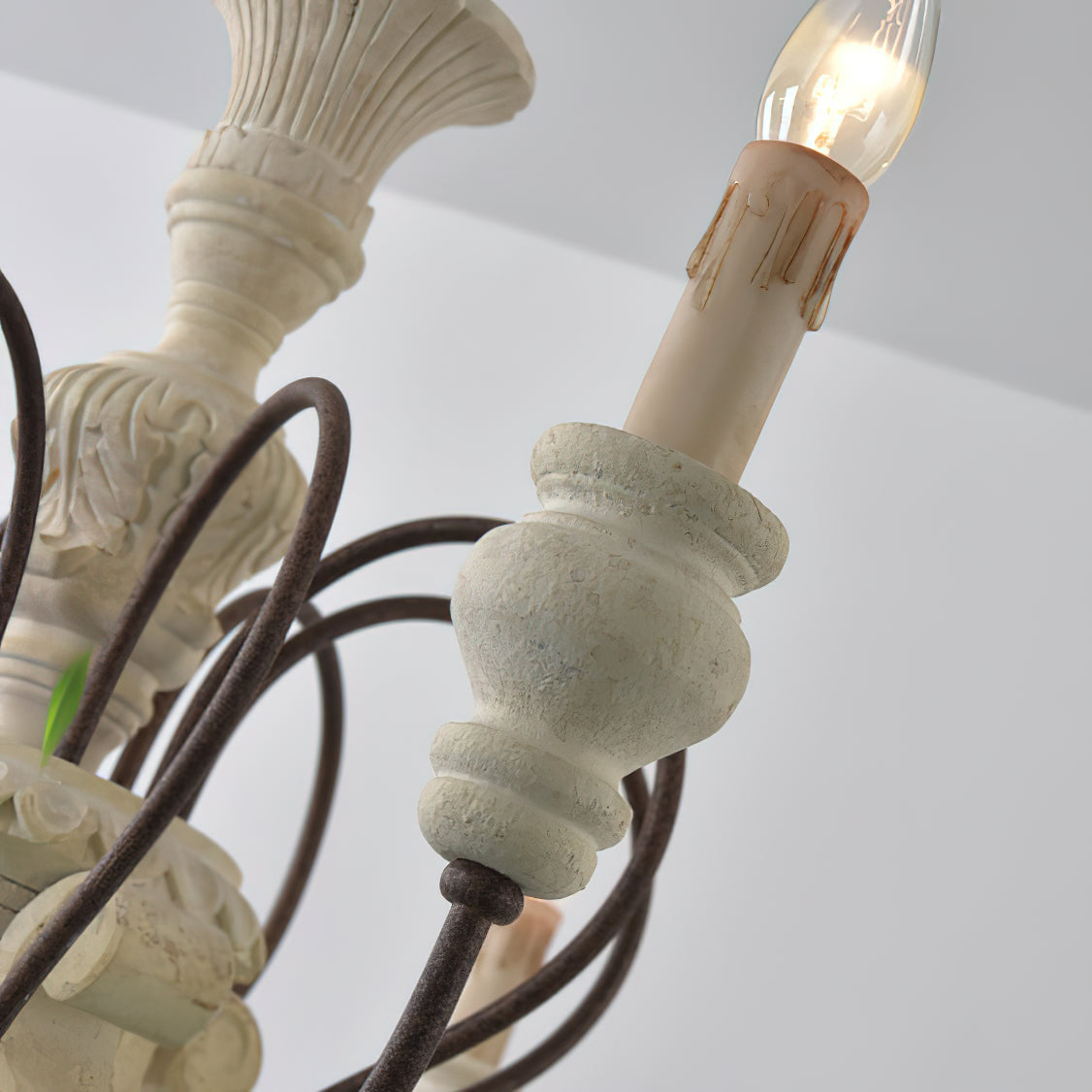 Quartz Postmodern Luxury Country Wooden Metal Chandelier - Lamp Copper