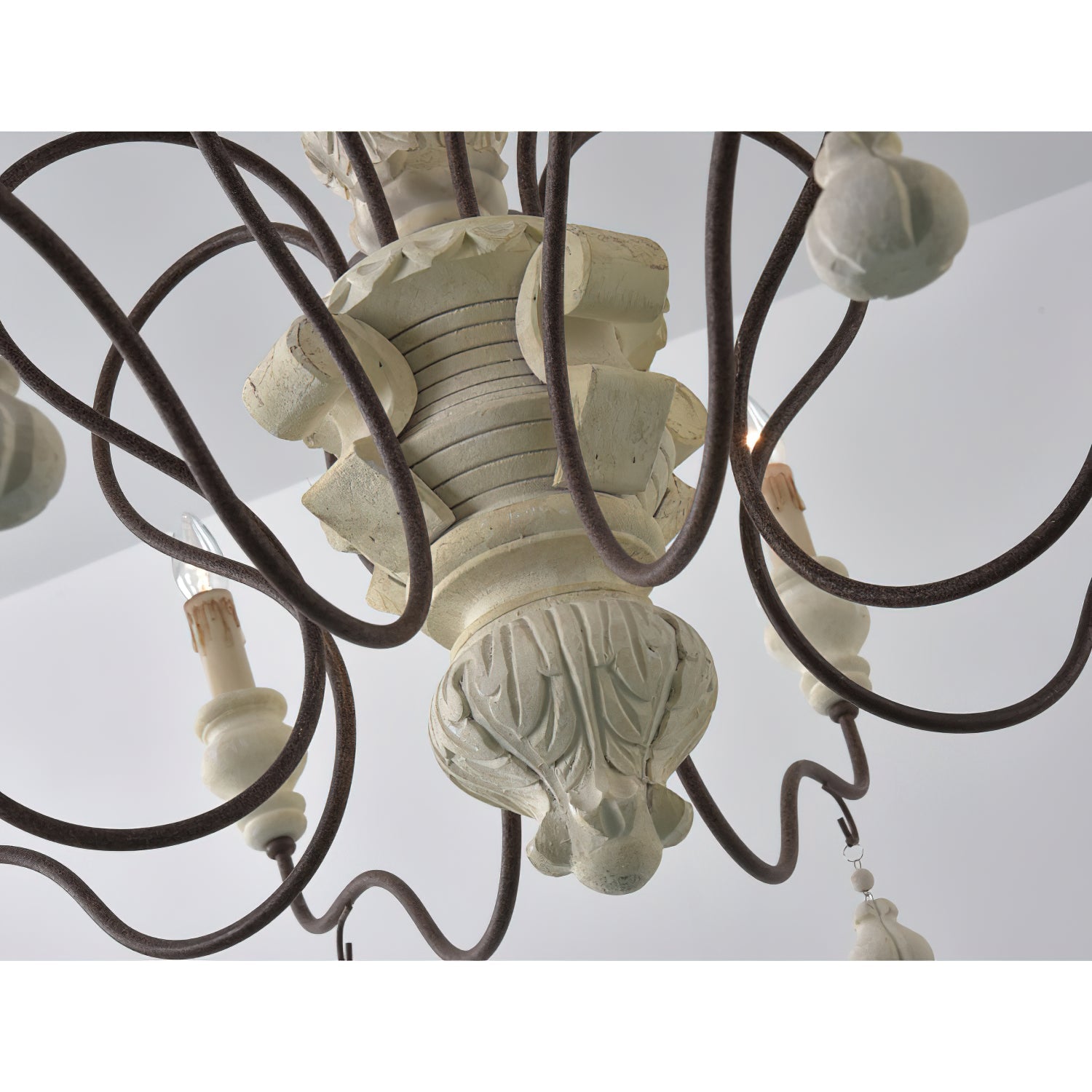 Quartz Postmodern Luxury Country Wooden Metal Chandelier - Lamp Copper