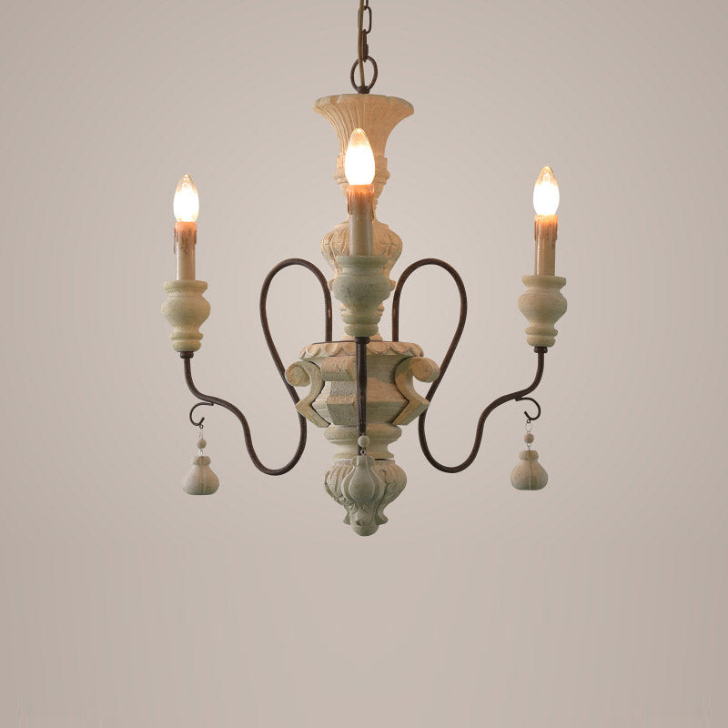 Quartz Postmodern Luxury Country Wooden Metal Chandelier - Lamp Copper