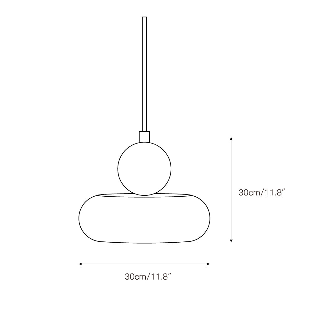 Ridge Modern Minimalist Marble Metal Pendant Lamp - Lamp Copper