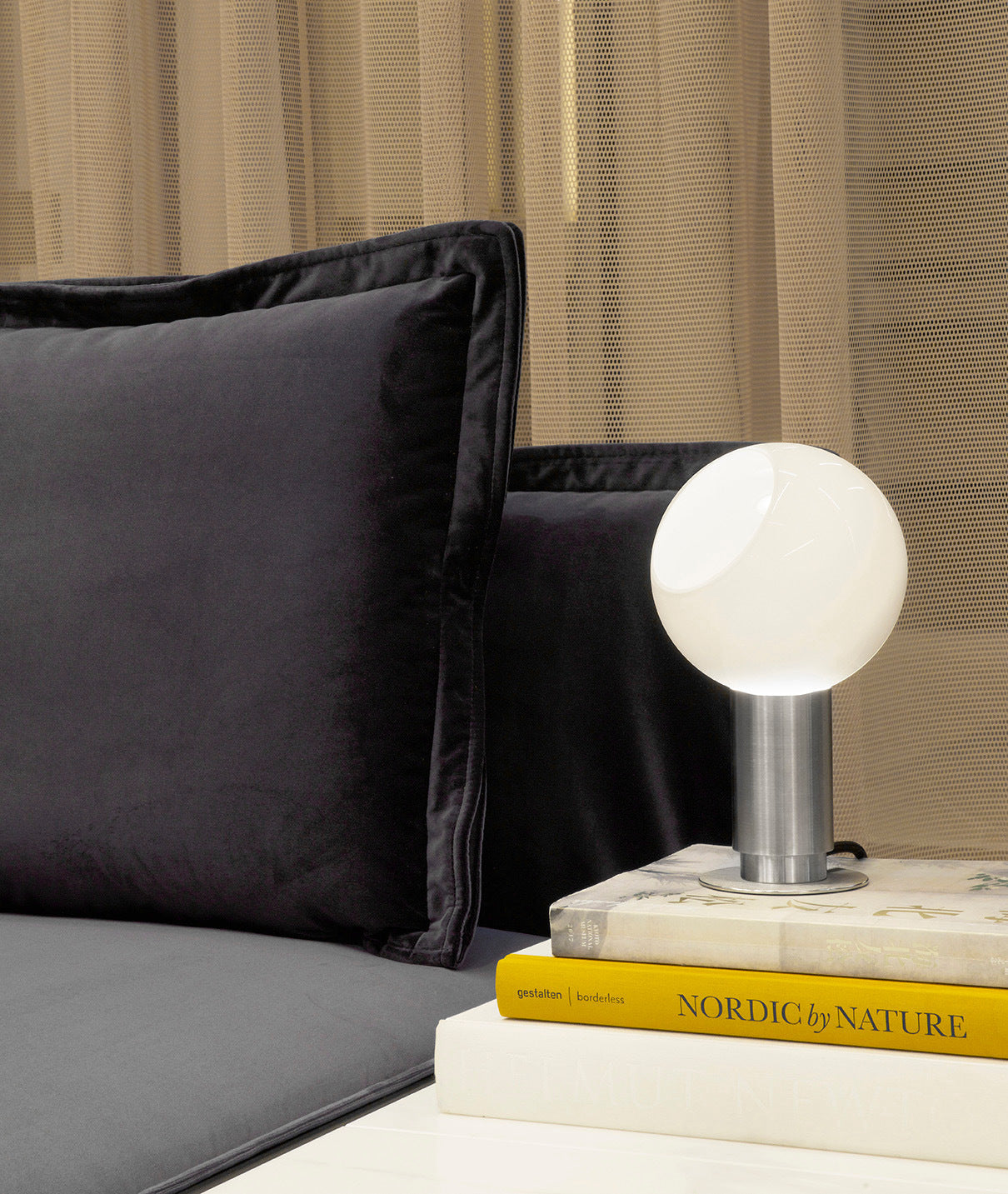 Sole Modern Minimalist Sphere Brass Glass Wall Lamp - Lamp Copper