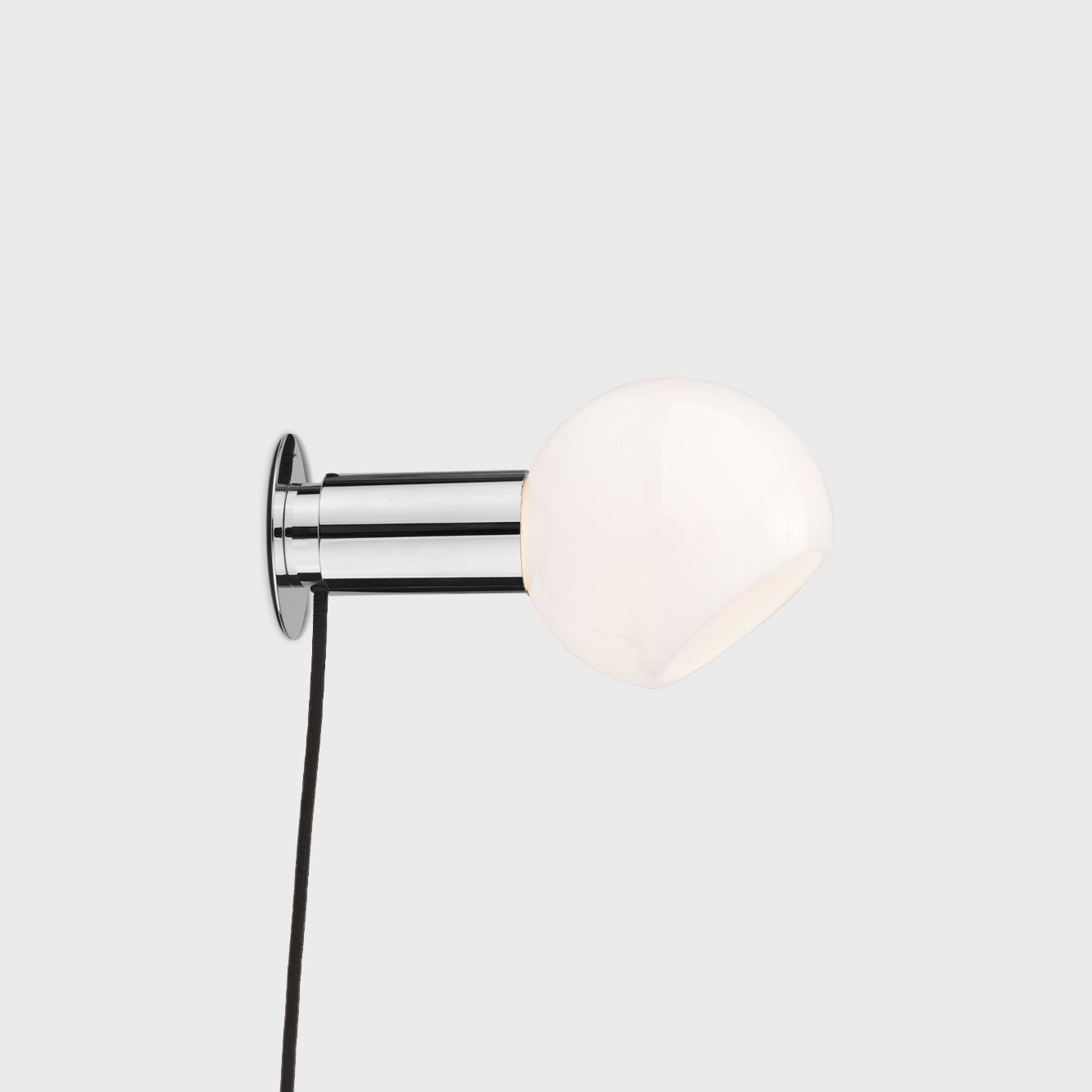 Sole Modern Minimalist Sphere Brass Glass Wall Lamp - Lamp Copper