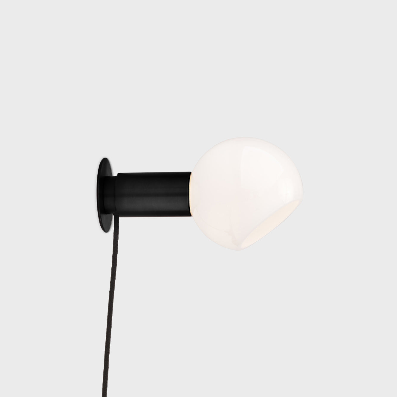 Sole Modern Minimalist Sphere Brass Glass Wall Lamp - Lamp Copper