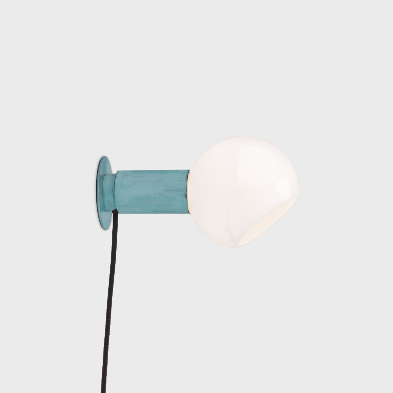 Sole Modern Minimalist Sphere Brass Glass Wall Lamp - Lamp Copper