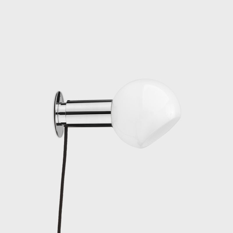 Sole Modern Minimalist Sphere Brass Glass Wall Lamp - Lamp Copper