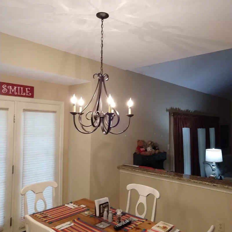 Cove Vintage Industrial Brass Metal Chandeliers - Lamp Copper