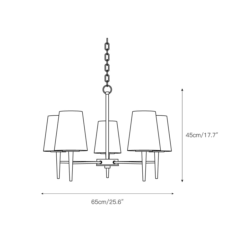 Gaze Elegance Vintage Brass Metal Glass Chandelier - Lamp Copper