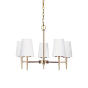 Gaze Elegance Vintage Brass Metal Glass Chandelier - Lamp Copper