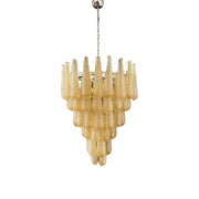 Inset Premium Drop Murano Metal Glass Chandelier - Lamp Copper