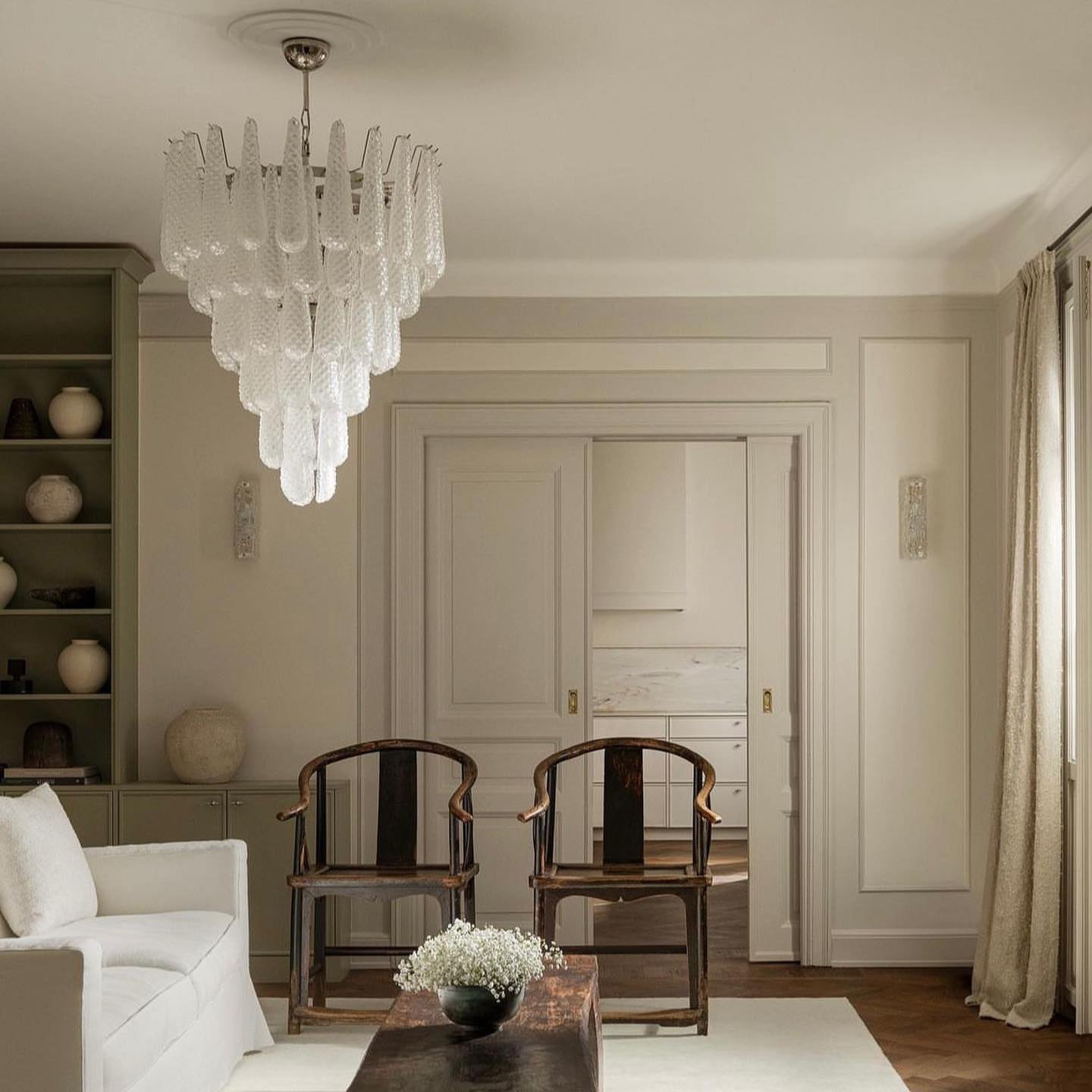 Inset Premium Drop Murano Metal Glass Chandelier - Lamp Copper