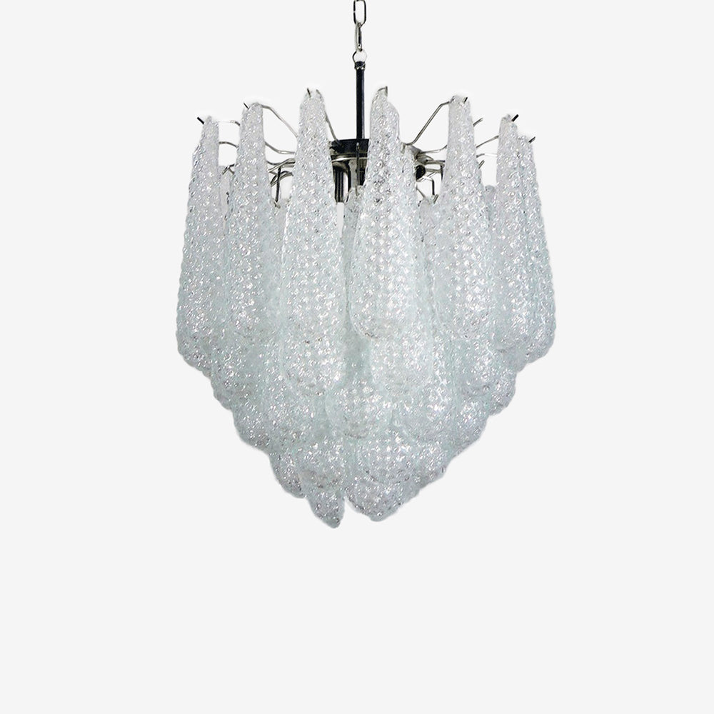 Inset Premium Drop Murano Metal Glass Chandelier - Lamp Copper