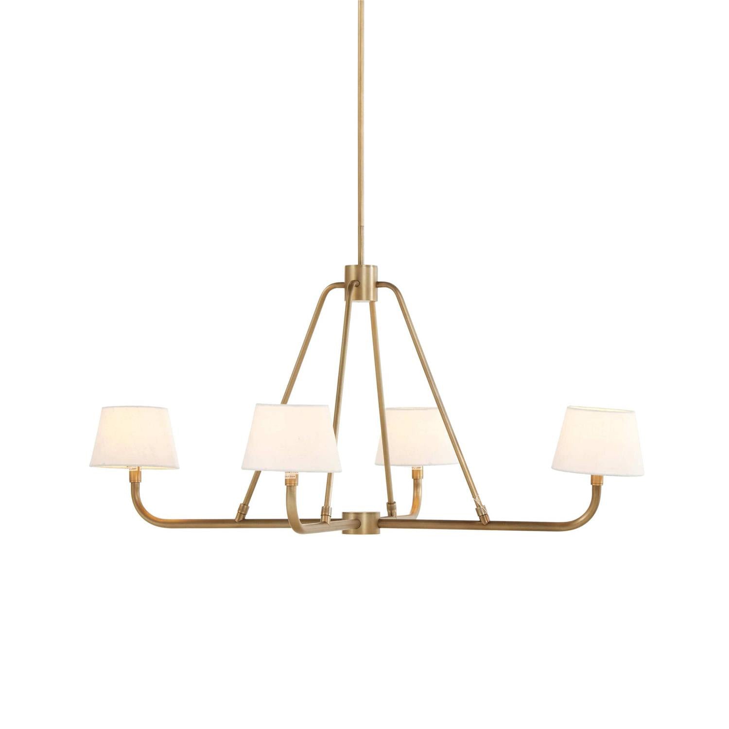 Nook Vintage Industrial Brass Metal Chandelier - Lamp Copper
