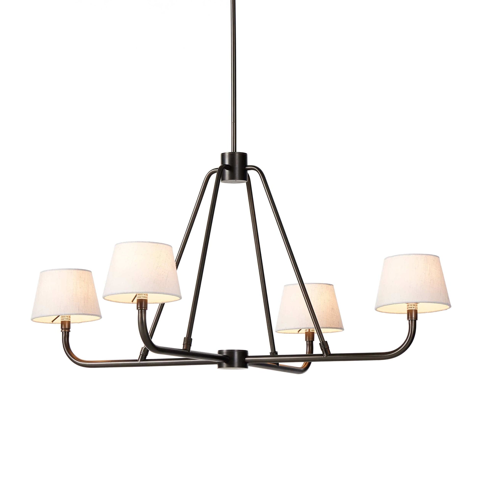 Nook Vintage Industrial Brass Metal Chandelier - Lamp Copper