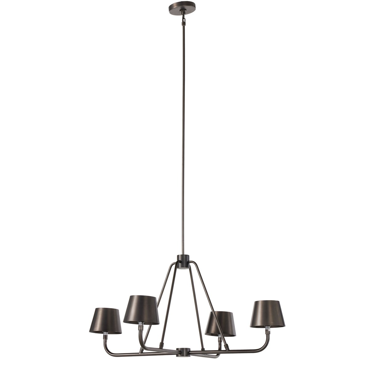 Nook Vintage Industrial Brass Metal Chandelier - Lamp Copper