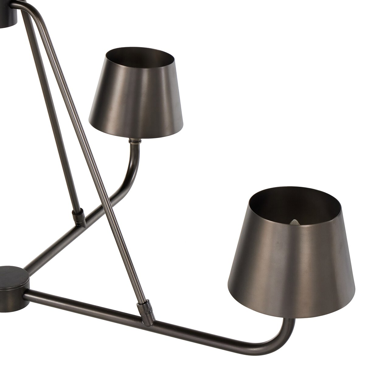 Nook Vintage Industrial Brass Metal Chandelier - Lamp Copper