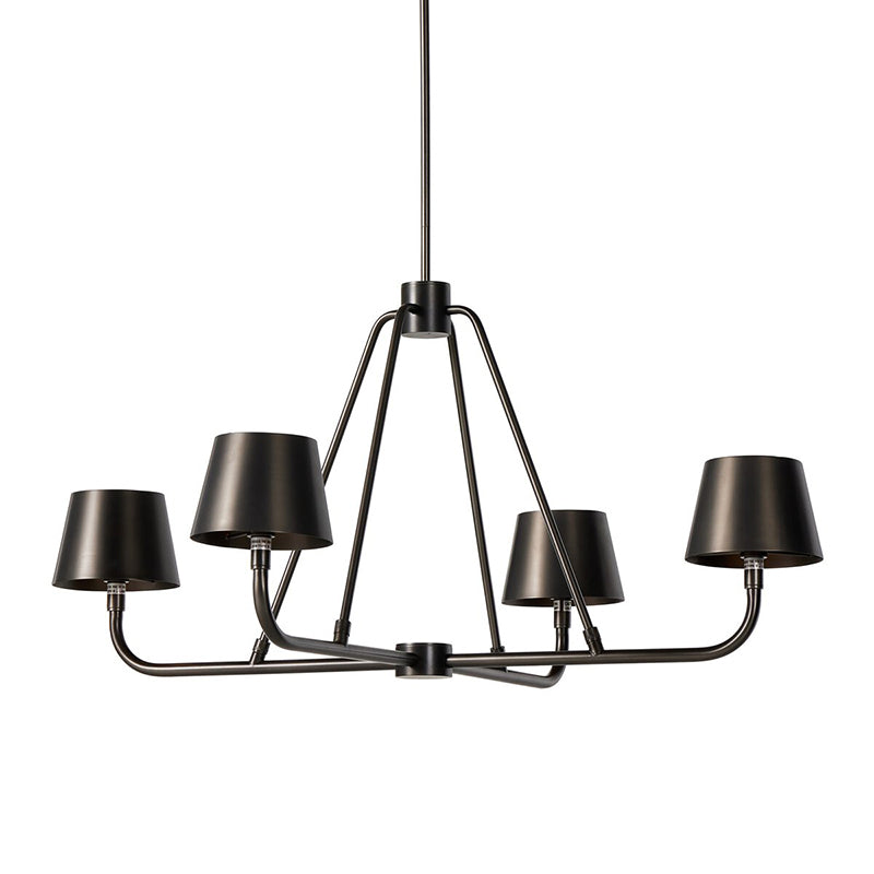 Nook Vintage Industrial Brass Metal Chandelier - Lamp Copper