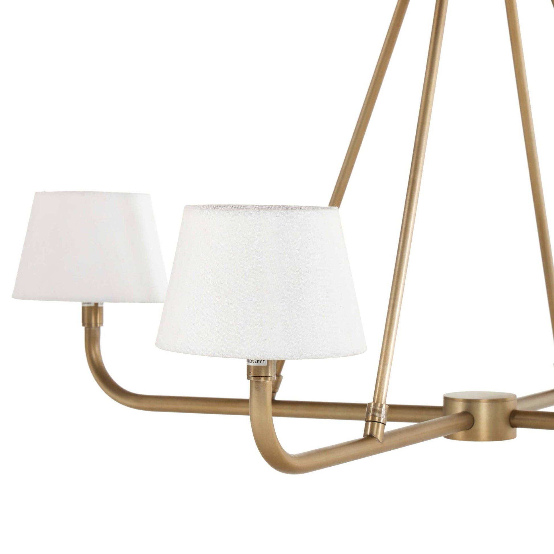 Nook Vintage Industrial Brass Metal Chandelier - Lamp Copper