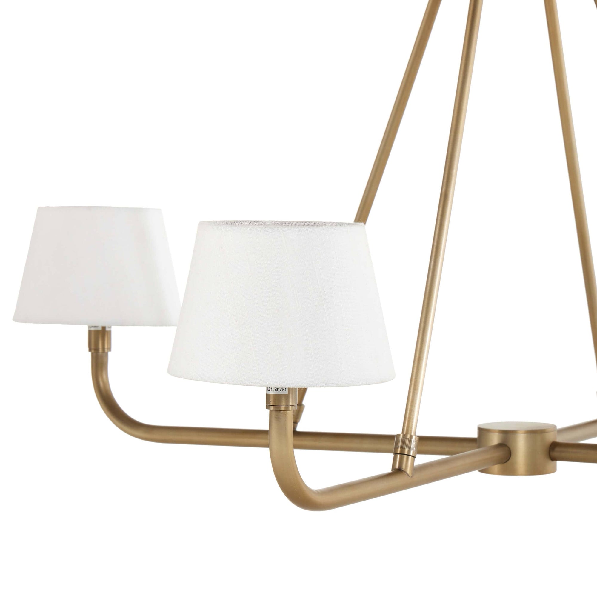 Nook Vintage Industrial Brass Metal Chandelier - Lamp Copper