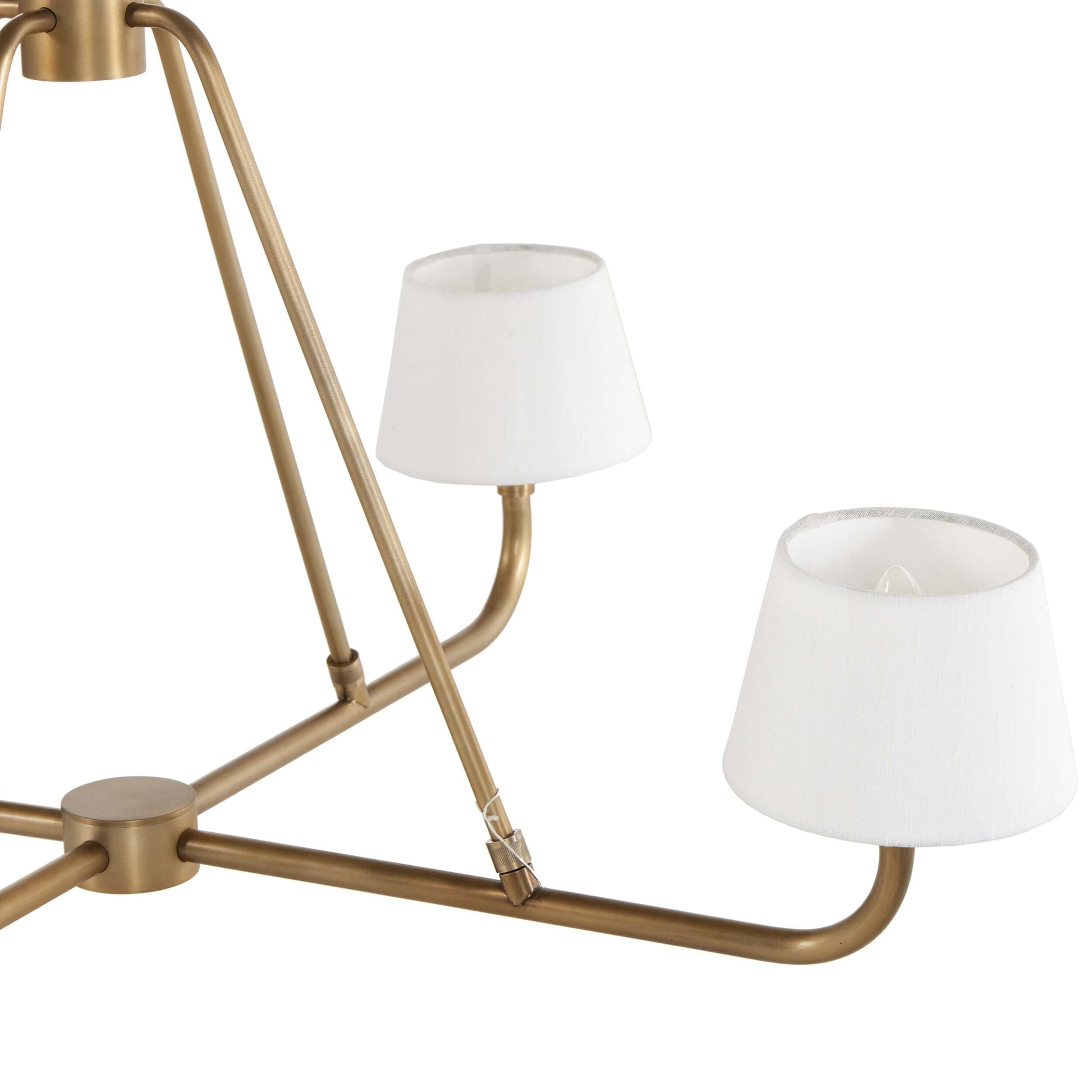 Nook Vintage Industrial Brass Metal Chandelier - Lamp Copper