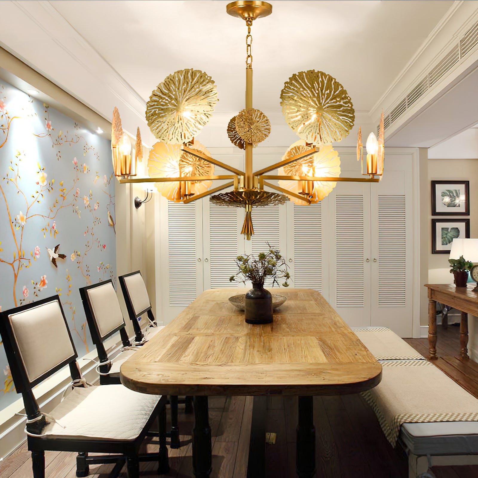 Orb Individual Creativity Brass Metal Chandelier - Lamp Copper