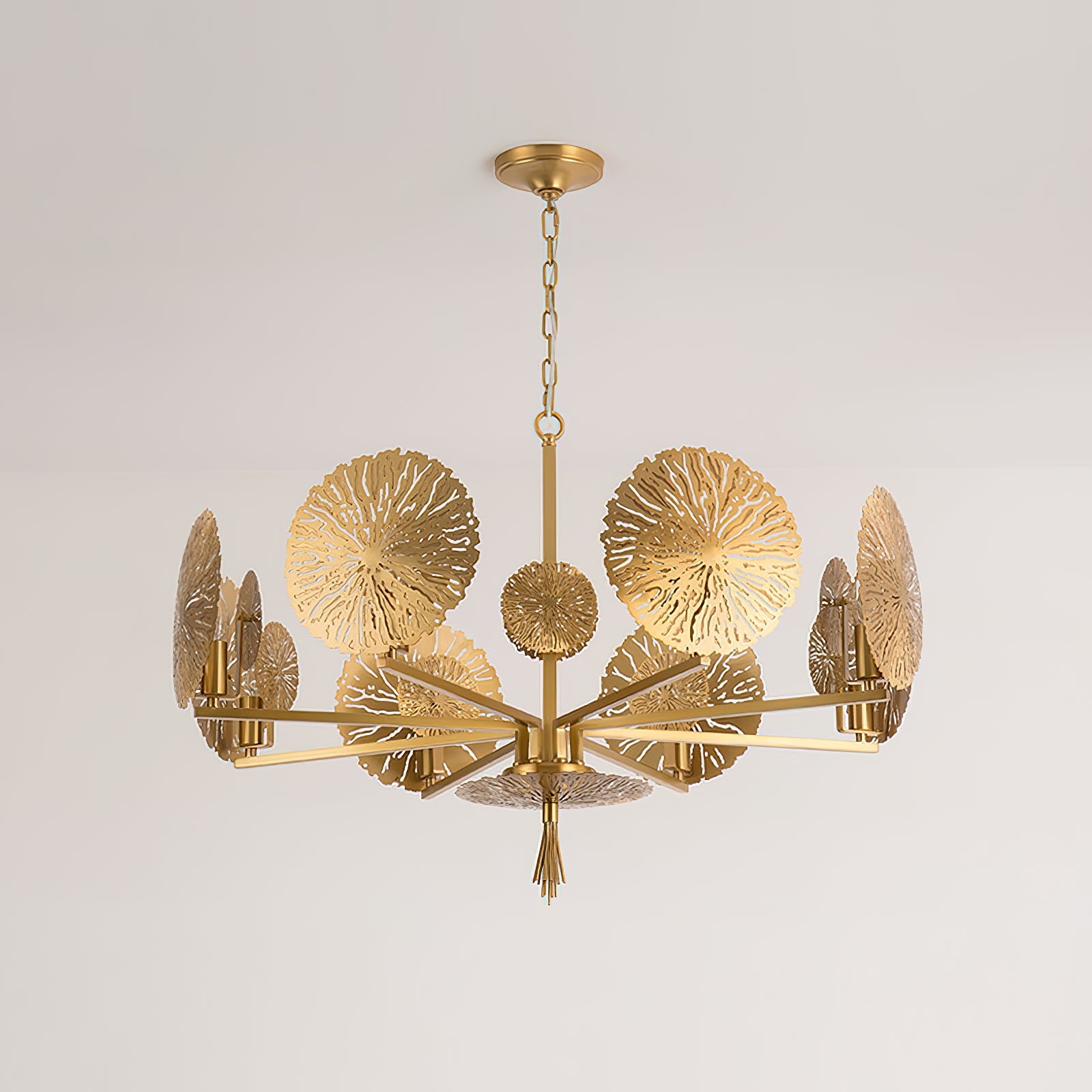 Orb Individual Creativity Brass Metal Chandelier - Lamp Copper