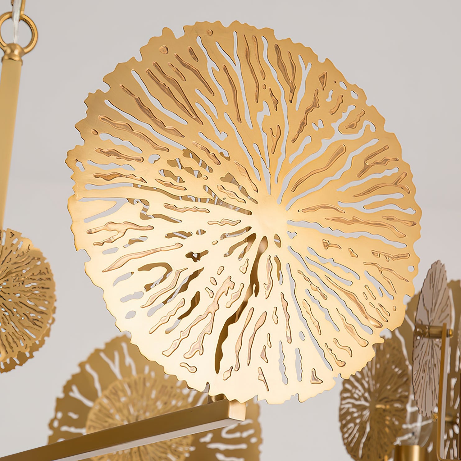 Orb Individual Creativity Brass Metal Chandelier - Lamp Copper