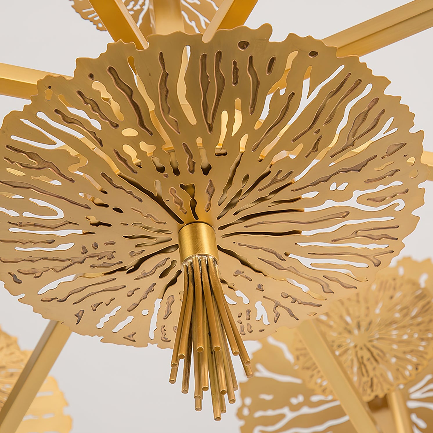 Orb Individual Creativity Brass Metal Chandelier - Lamp Copper