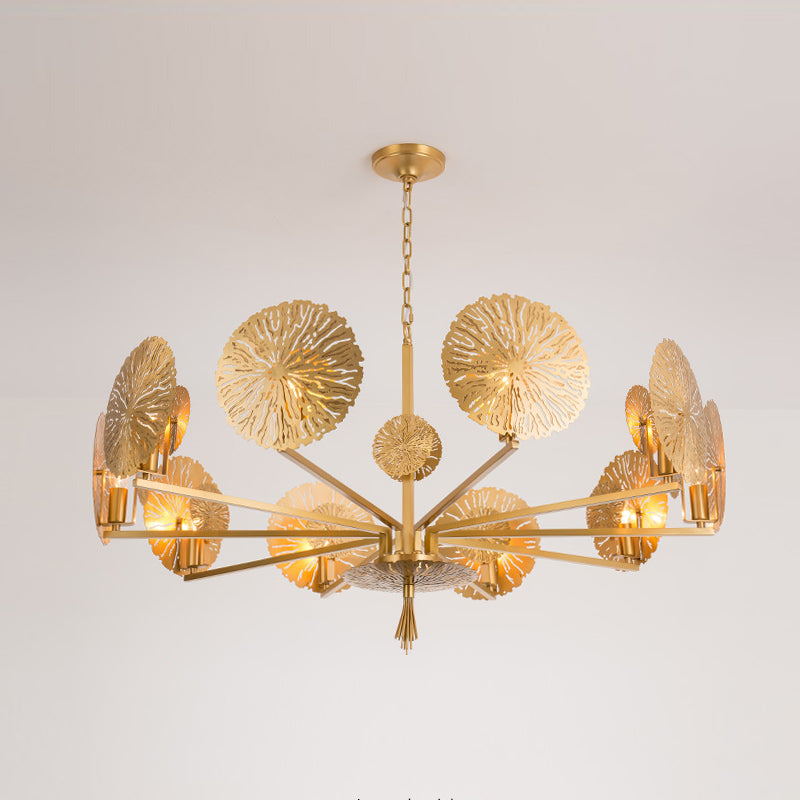 Orb Individual Creativity Brass Metal Chandelier - Lamp Copper