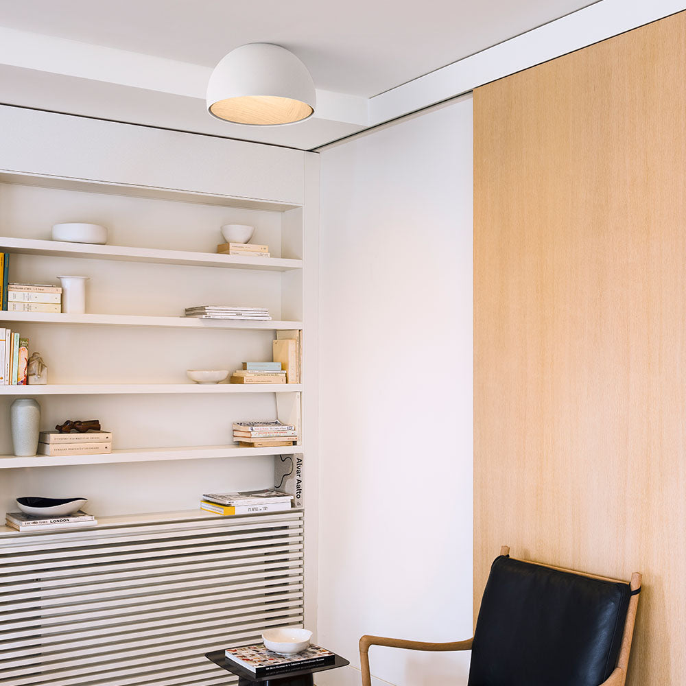 Runa Modern Minimalist Metal Acrylic Ceiling Lamp - Lamp Copper