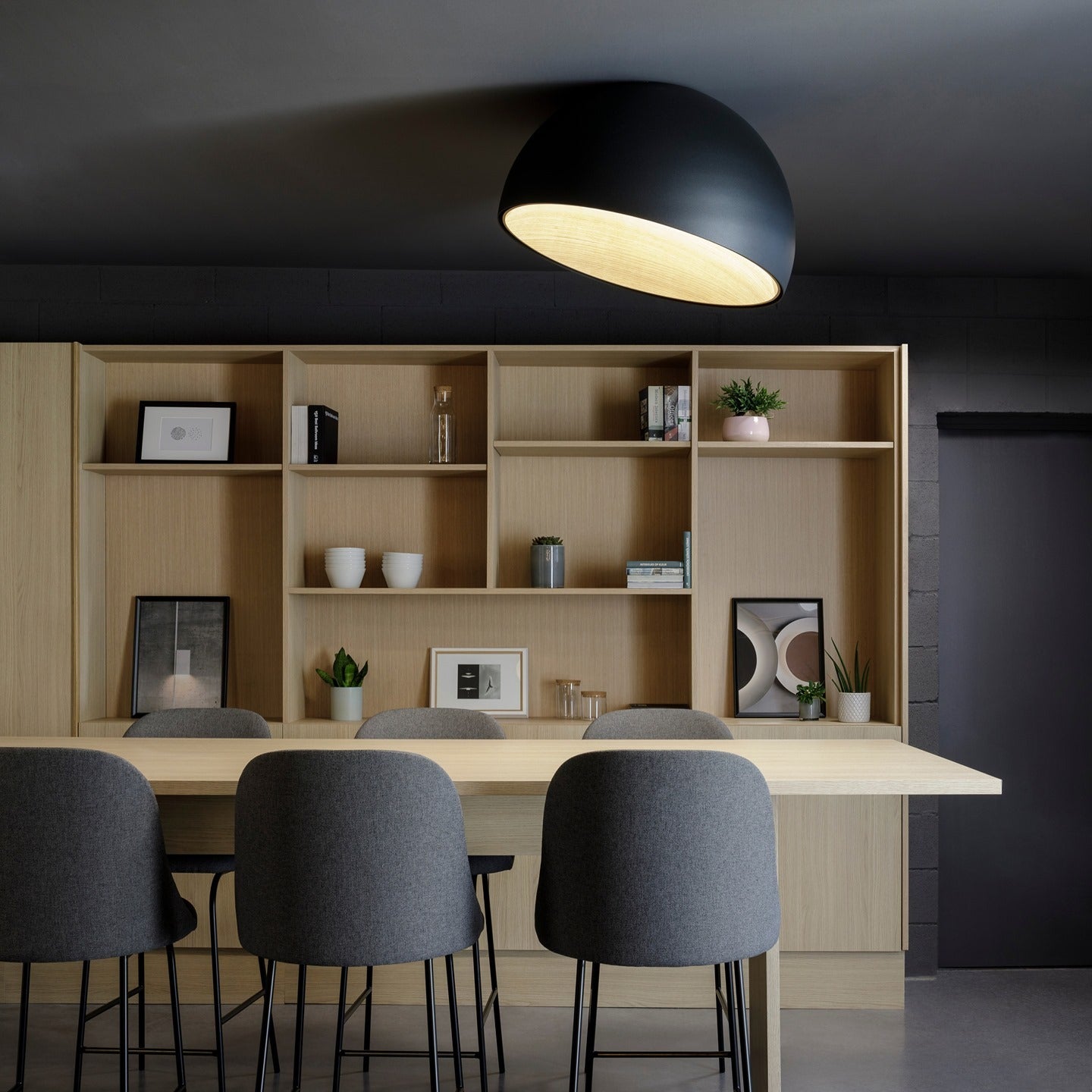 Runa Modern Minimalist Metal Acrylic Ceiling Lamp - Lamp Copper