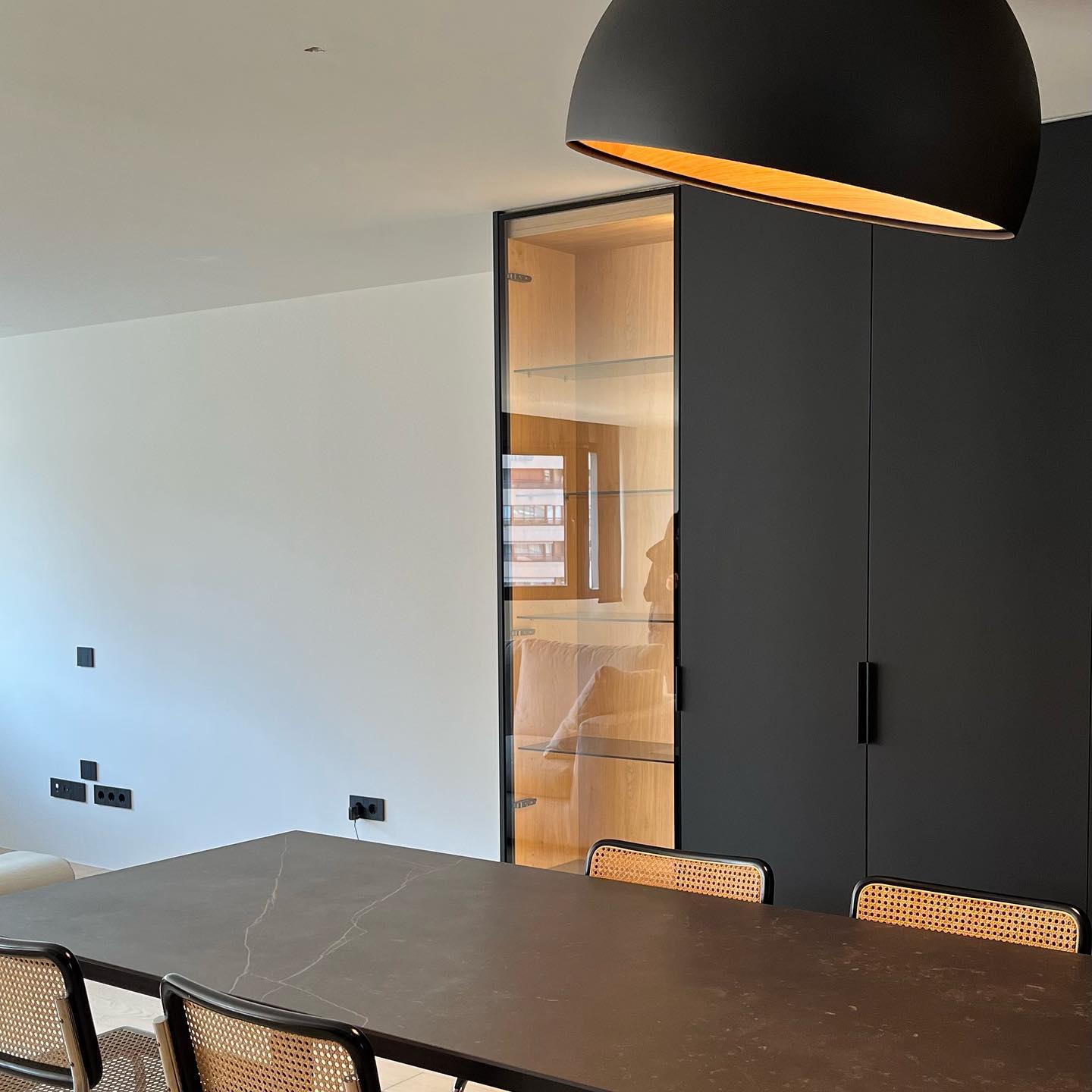 Runa Modern Minimalist Metal Acrylic Ceiling Lamp - Lamp Copper