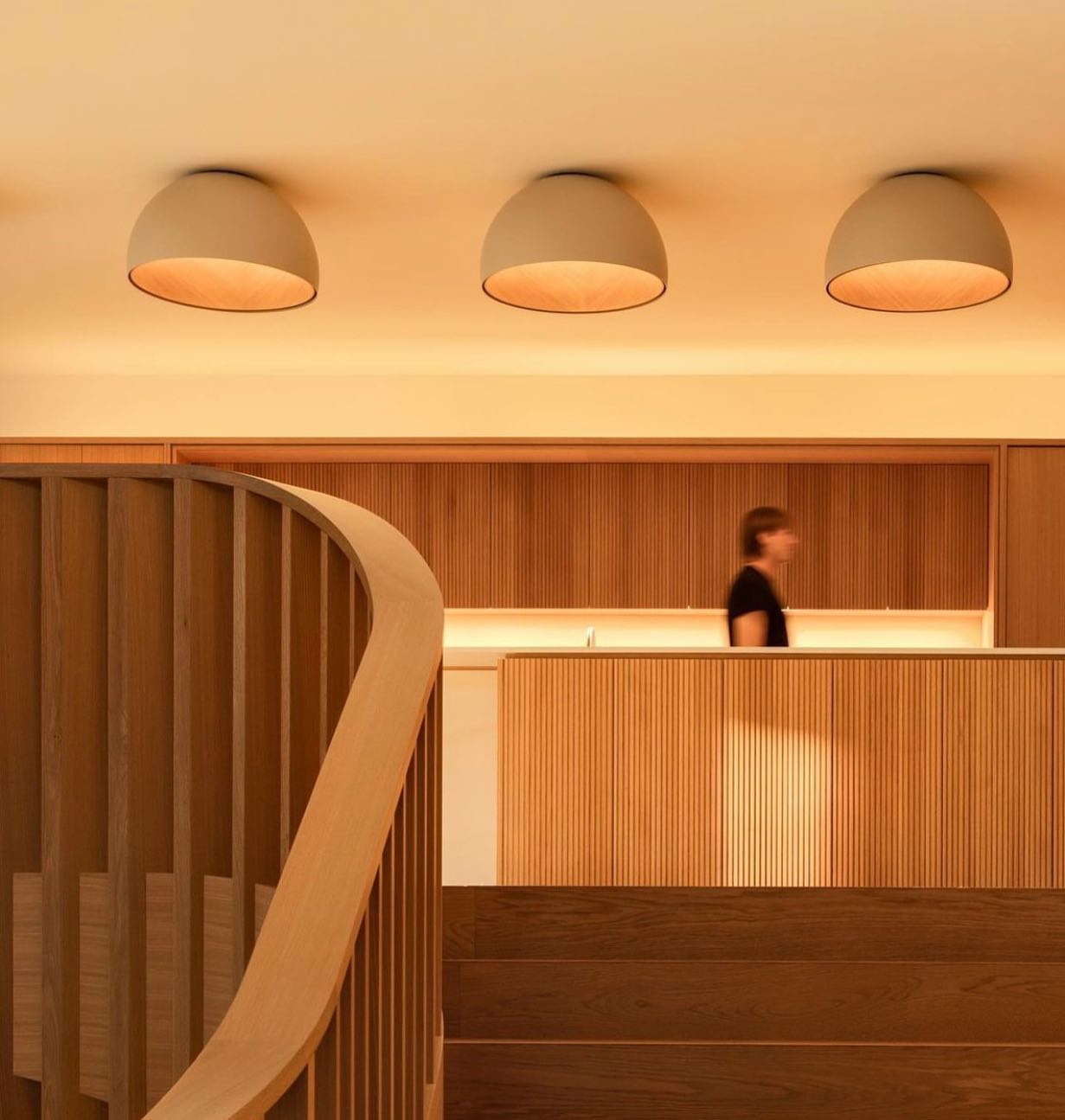 Runa Modern Minimalist Metal Acrylic Ceiling Lamp - Lamp Copper