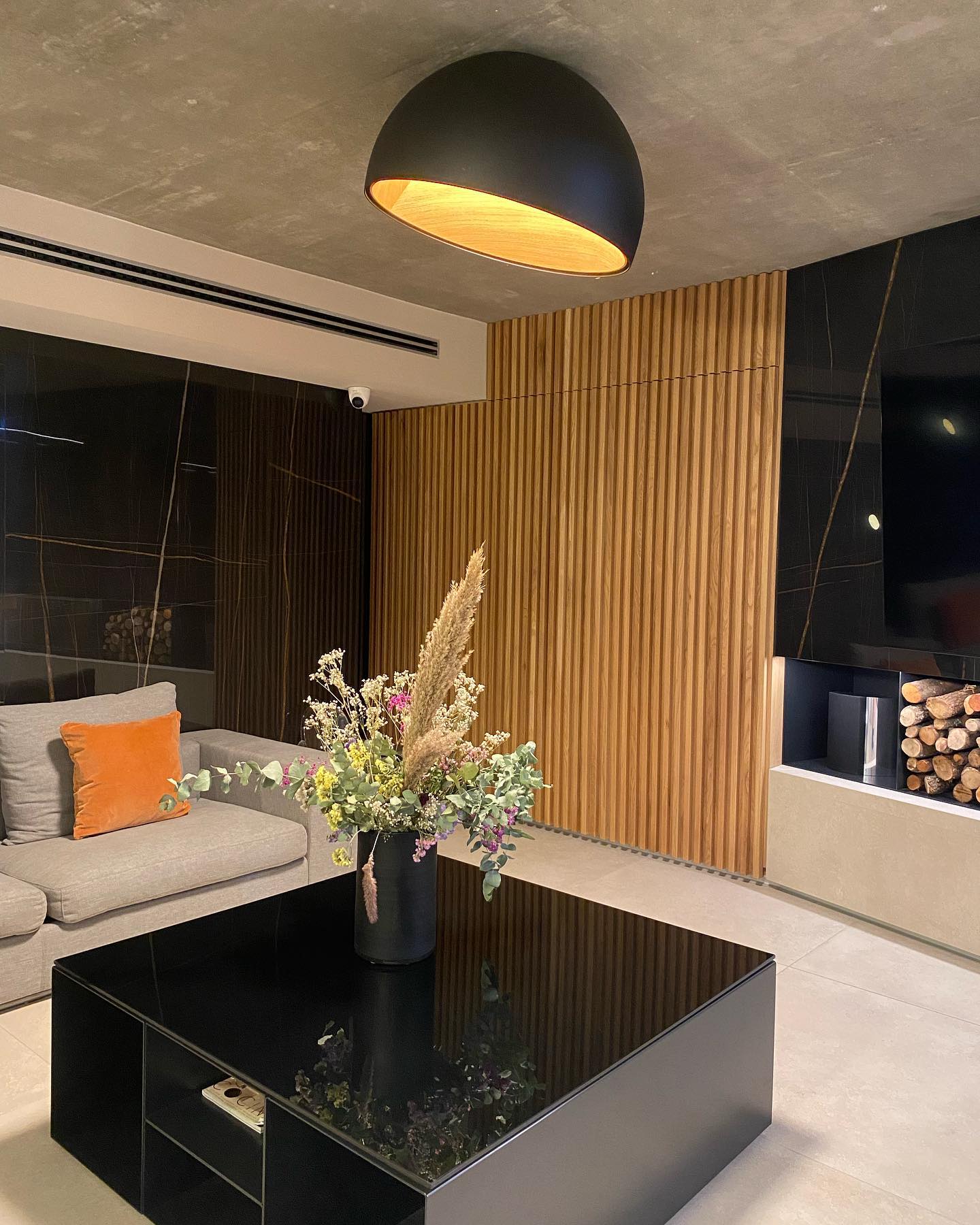 Runa Modern Minimalist Metal Acrylic Ceiling Lamp - Lamp Copper